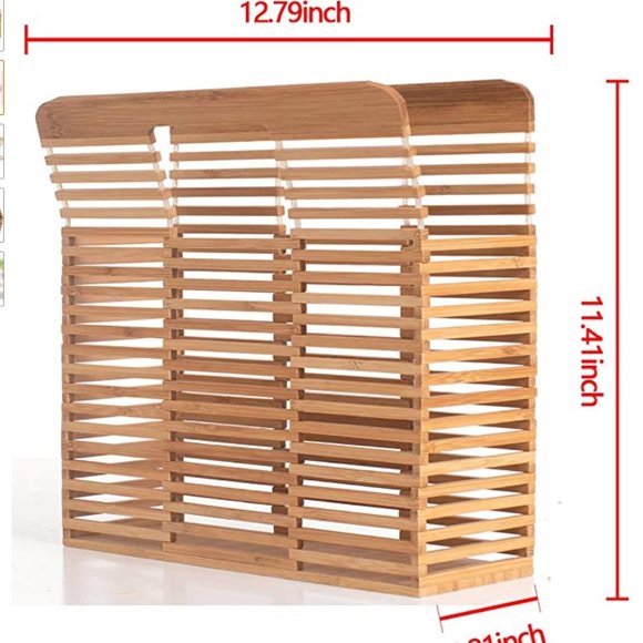 Women's Top Handle Bamboo Handbag Summer Beach Tote Bag, Natural Bamboo … - Picture 3 of 7